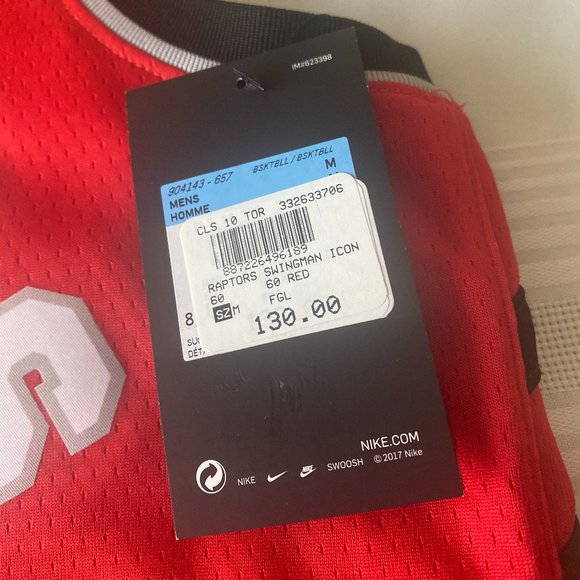 Toronto Raptors Nike Serge Ibaka Swingman Jersey - Picture 6 of 6